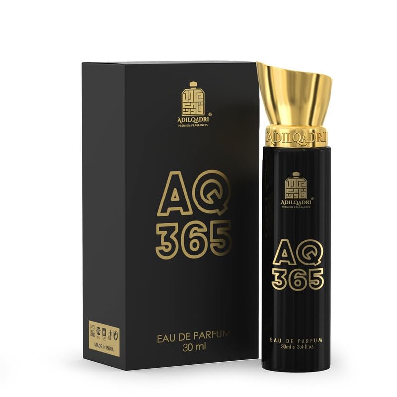 Adilqadri Aq 365 Perfume for Men & Women | Long-Lasting French & Fruity Eau De Parfum | Invigorating Citrus, Aquatic & Floral Fragrance with Raspberry, Lemon, Jasmine, Amber, Musk | 30ml