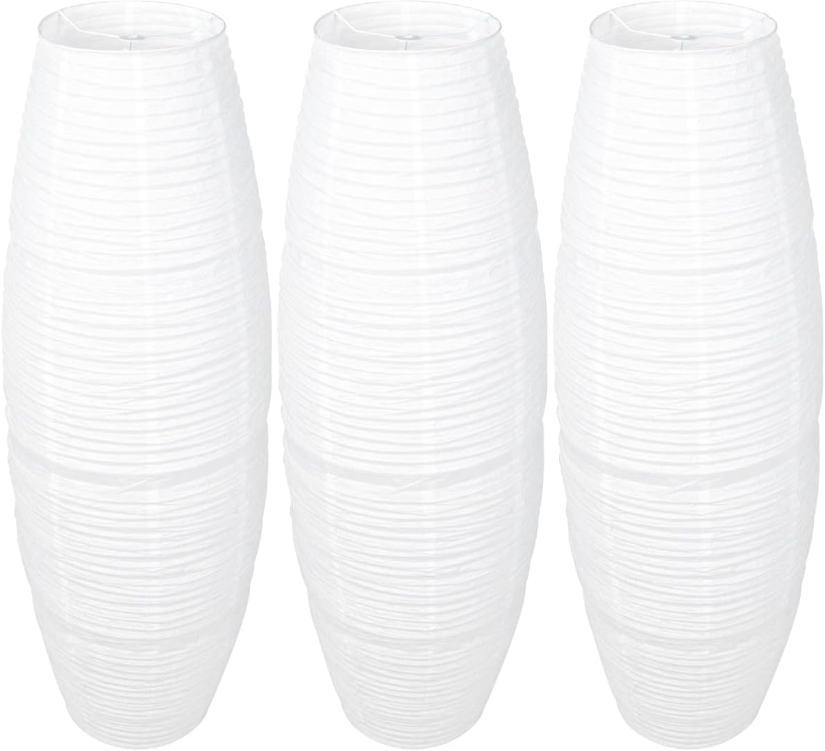 Uonlytech 3pcs Paper Floor Lampshade Light Accents: Nordic Floor Lamp Shade Japanese Style Standing Lamps for Living Room Floor Lamp Cover, 130X32X32cm