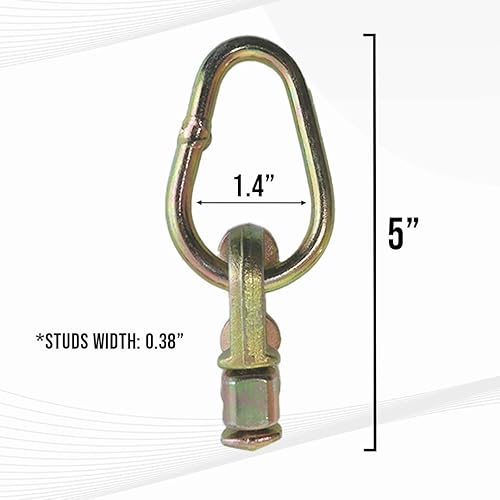 Miniatura 2 de Boxer - Paquete de 20 - Anillo de pera doble con ajuste de riel L - Accesorio L para riel de 5,000 libras