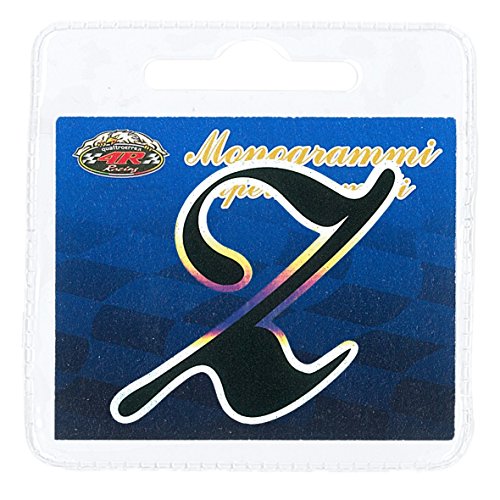 Quattroerre 20076 Aufkleber Monogramm Buchstabe Z, Schwarz, Z-Olografica