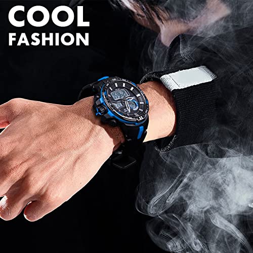 Reloj multifunción para niños impermeable con esfera grande digital para adolescentes 6