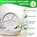 Namaste [35 ct] Party Dinner Plates,12.5 inch Platter Size, Eco-friendly Compostable Microwave Safe Biodegradable, Heavy Duty