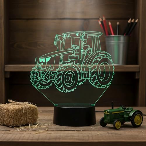 Cadeau agricole original avec la lampe 3D John Deere LED - 2