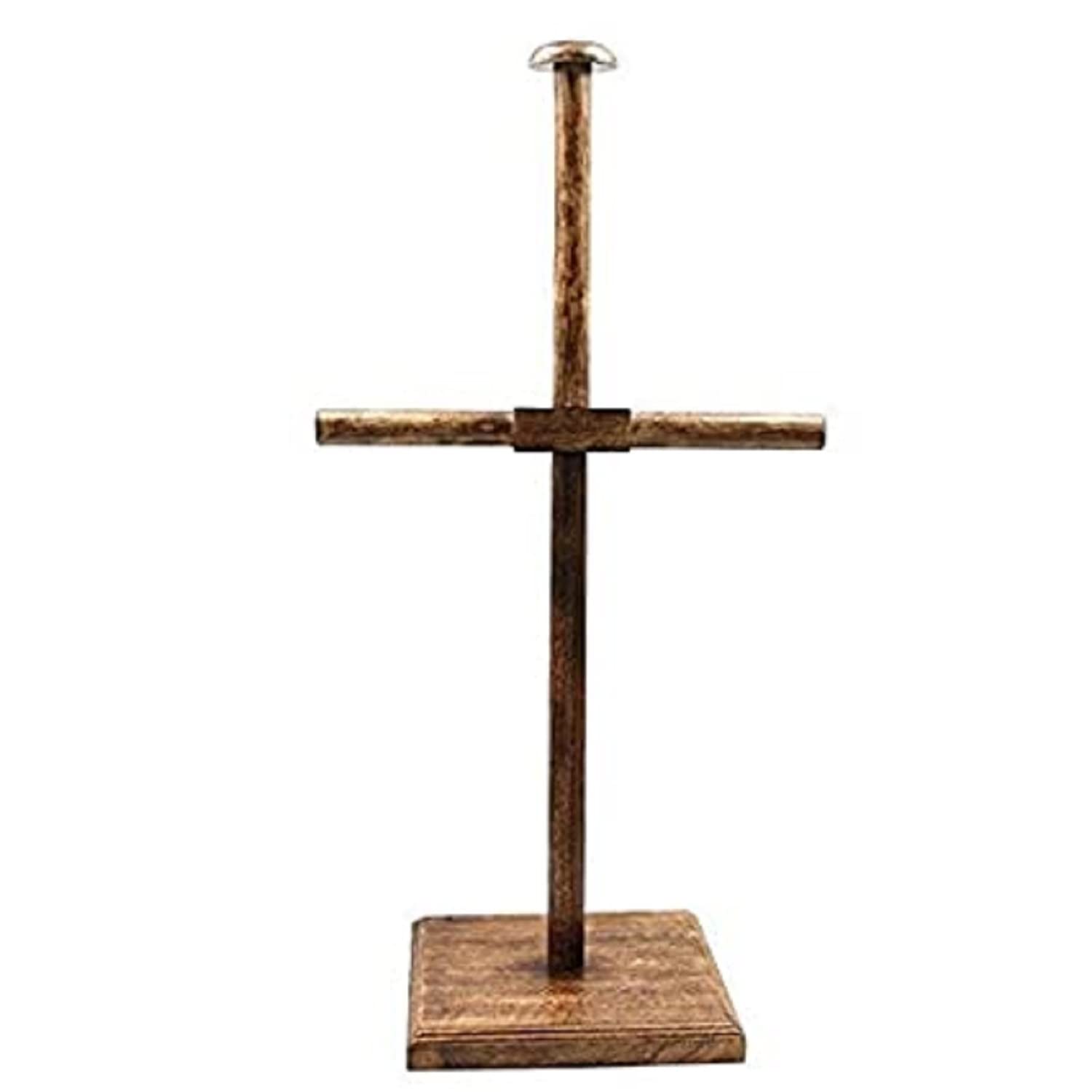 Armor HouseRoman Historical Items Medieval Armor Breastplate & Helmet Wooden Display Stand Natural Color