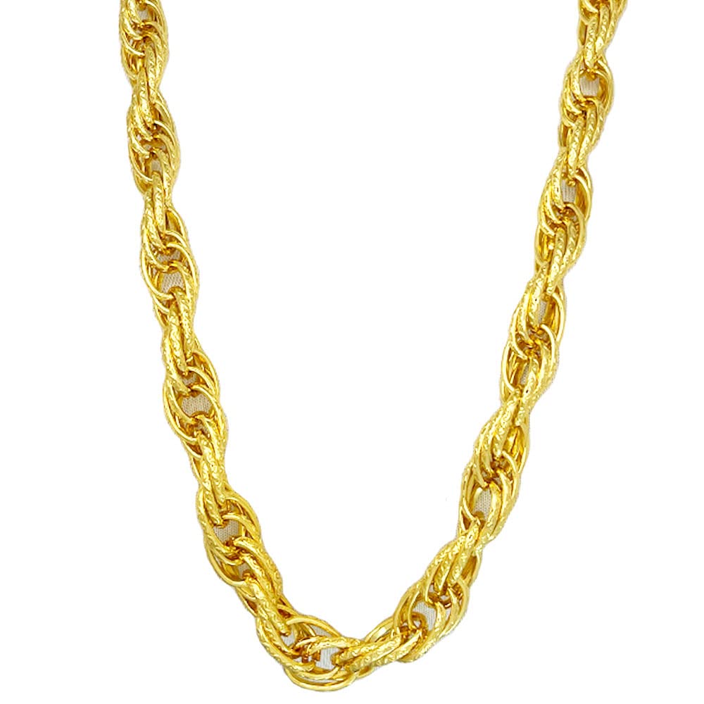 Tuokay Long Heavy Huge Gold Rope Chain Necklace For Rapper