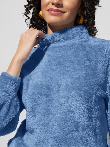 Image of THE DRY STATE Women's Fur Pull Over With High Neck