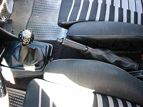 RedlineGoods ebrake Boot Compatible with Volkswagen Scirocco 1974-84. Tailor Made - not Universal. Genuine top-Grade Italian Latte Leather with Black Thread