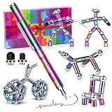 Magnetic Fidget Pen, Fidget Toy Gifts for Him Men, Ballpoint Pen Gifts for Teens Adults, Perfect for Stress Relief and Focus, Birthday Gift for 15+ Year Old Teens Adults Teenage(M-L)