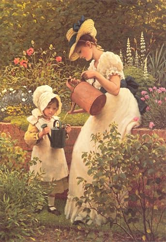 Art décorative imprimé sur toile le jeune jardinier affiche George Leslie