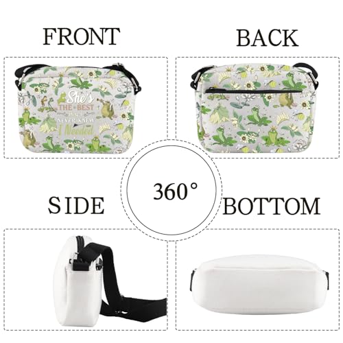 Princess Frog Crossbody Bag Frog Princess Gift She's The Best Thing i Never Knew i Needed Cartoon Movie Fairy Tales Gifts Bag3