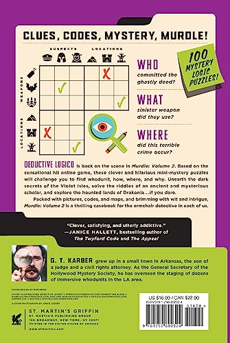 Murdle: Volume 2: 100 Elementary to Impossible Mysteries to Solve Using Logic, Skill, and the Power