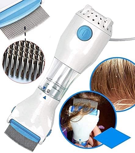PRITASHA Lice Comb Capture 4 Filter Trap Head Lice And Eggs Removed From Comb Head Nits Capture Comb Electrical Head Lice Comb Eggs Remover Hair Lice Comb Vacuums Machine for lice removed-image-17