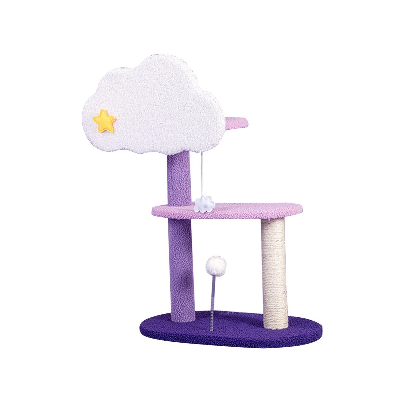 Albero da Arrampicata per Gatti Tiragraffi for Gatti a 2 Strati Albero tiragraffi for Gatti for macinare Artigli for Giocare al Coperto Tiragraffi, Torre per Gatti