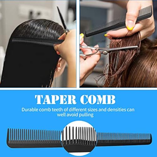 Image of GITGRNTH 4-Piece Black Hair Brush and Comb Set - Detangling Paddle Brush, Round Brush, Fine & Wide Tooth Combs - Styling Kit for All Hair Types, Women, Men & Kids (4 Comb Set)
