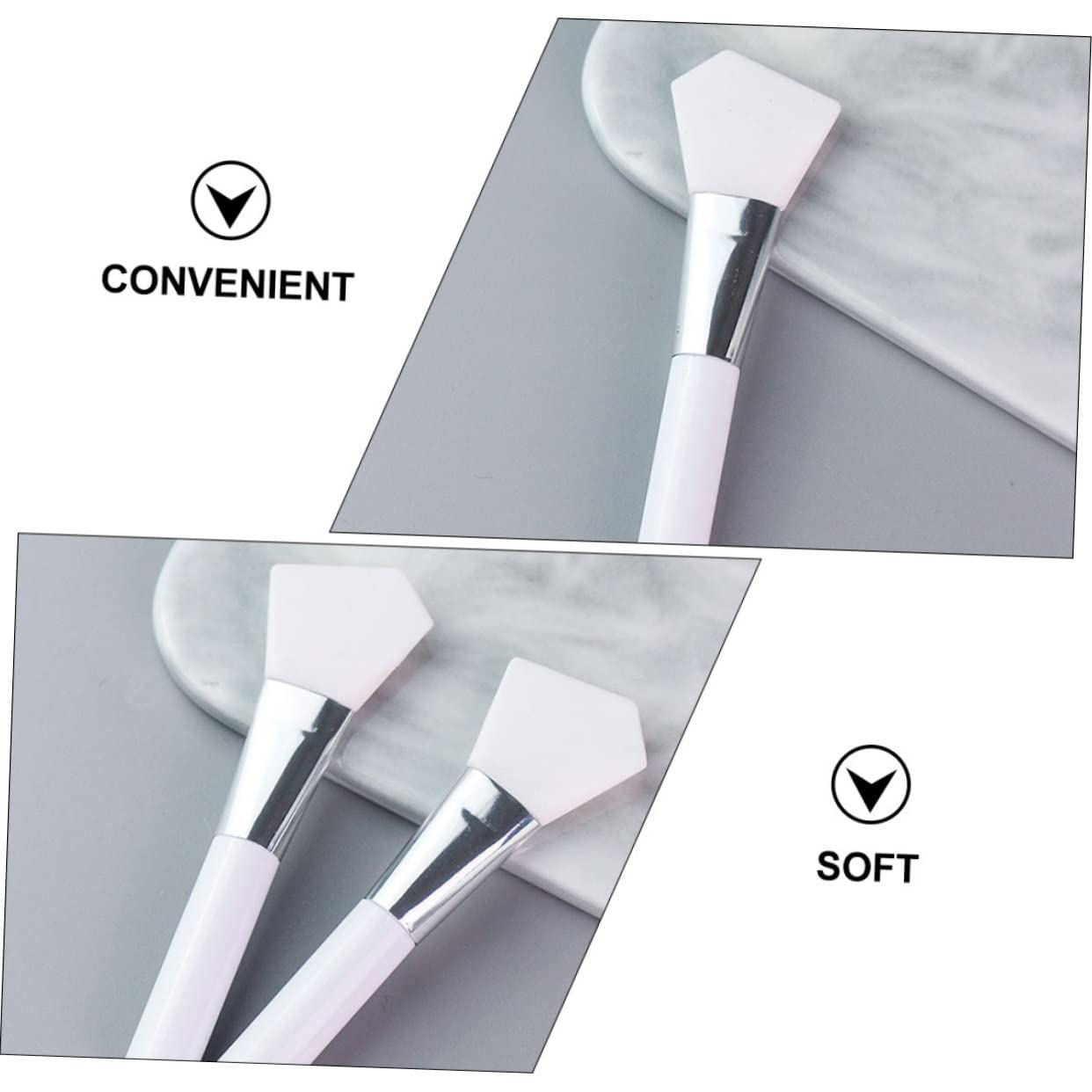 Ipetboom 24pièces Pinceaux Silicone Pour Masques Faciaux Outils Cosmétiques Pratiques Pour Application De Soins De Peau