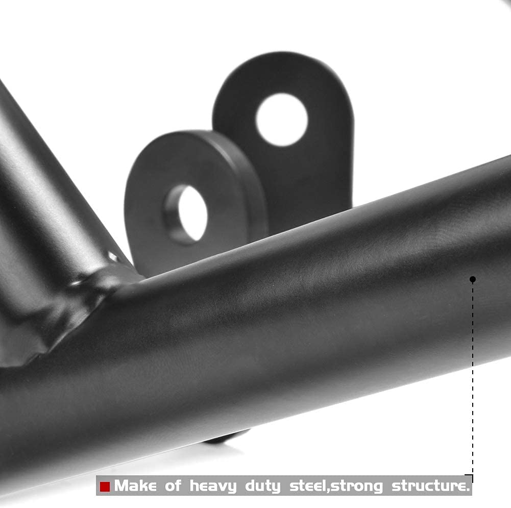 Protector de Parachoques de Motocicleta de Barras de Choque Acero Compatible con Benelli TRK251 TRK 251 2018 2019 2020 Accesorios de Seguridad de Parachoques (más bajo)