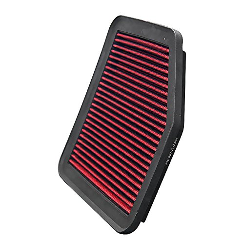 Upgr8 U8701-2302 Hd PRO OEM Replacement High Performance Dry Drop-in Panel Air Filter Red