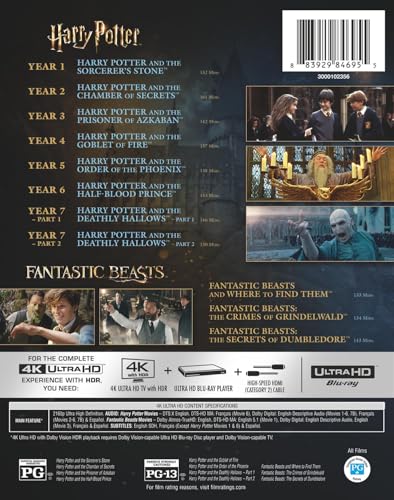 Image of Harry Potter and Fantastic Beasts 11-Film Collection (4K Ultra HD)