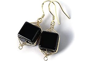 Sterling Silver Cube Drop Earrings