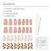 Dashing Diva Glaze Nail Strip Set - Happy Haunting - Long Lasting, Chip Resistant, Semi-Cured Gel Nail Strips - Halloween Gel Set - 4-Piece Manicure Kit with 32 Strips