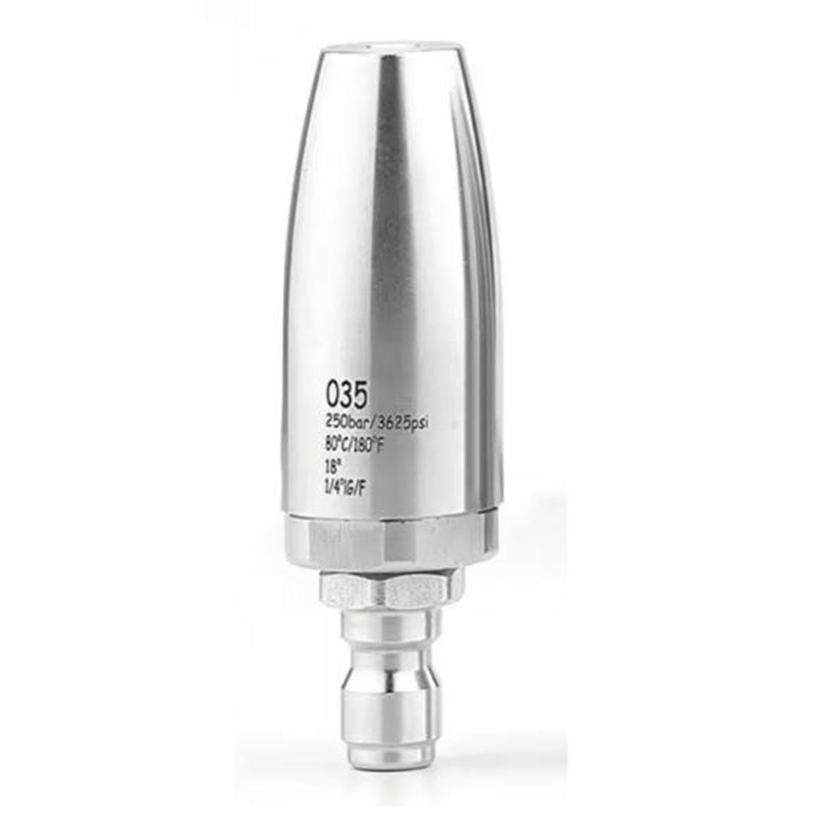 4 Stück Druckreiniger Düse Edelstahl Schnellkupplung Rotationsaufsatz Keramikeinsatz für Autopflege Hausreinigung Garteneinsatz 8.1cmx1.5cmx1.5cm