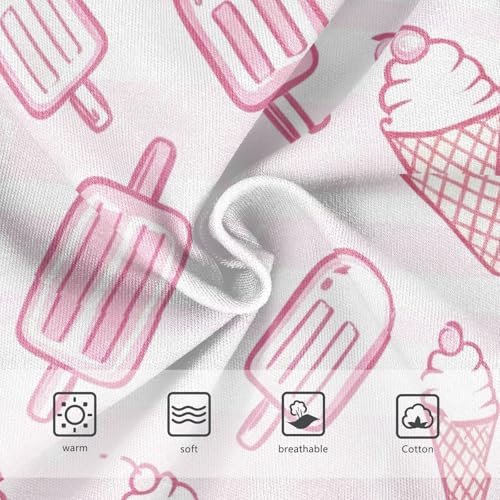 Durable Girls Underwear Toddler 2t Cotton Cute Panties Girl Cute Pink Ice Cream Briefs Underpants3