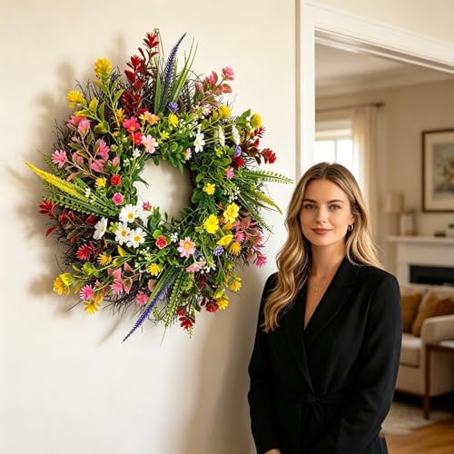 Couronne de porte d'été pour sublimer votre entrée et votre balcon
