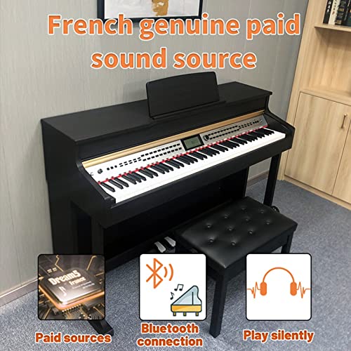 Piano numérique 88 touches pondérées Grade Hammer Action Keyboard Premium Piano droit for piano domestique professionnel Piano électrique de luxe pleine grandeur avec support de meuble, 3 pédales - Les Beatles, Paul McCartney, John Lennon, RIngo Starr, George Harrison Piano numérique 88 touches pondérées Grade Hammer Action Keyboard Premium Piano droit for piano domestique professionnel Piano électrique de luxe pleine grandeur avec support de meuble, 3 pédales – Image 5