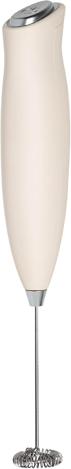 Primula Handheld Electric Milk Frother, Powerful Motored Whisk, Portable Battery-Powered Mini Drink Mixer for Latte, Cappuccino, Matcha & More, Cream Primula Handheld Electric Milk Frother, Powerful Motored Whisk, Portable Battery-Powered Mini Drink Mixer for Latte, Cappuccino, Matcha & More, Cream