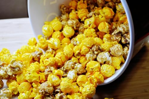 Signature Popcorn – Gourmet 1-Gallon Blue Chicago Skyline Reusable Plastic Bucket, Perfect Duo (Mix of Cheddar Cheese & Caramel Popcorn) - Holiday, Party & Corporate Gift