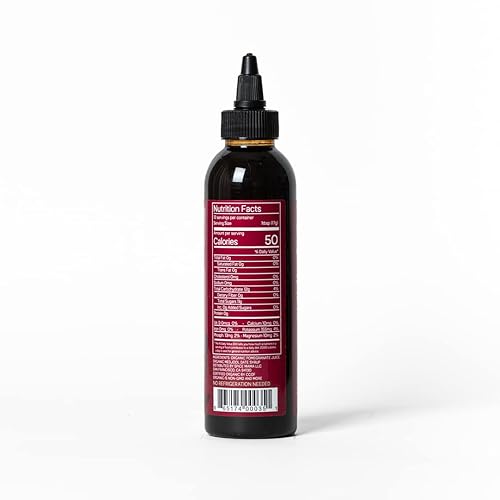 Miniatura 16 de Just Date Syrup Sólo jarabe de granada: melaza de granada orgánica Una botella de compresión de 8,8 oz I Low-Glycemic, Vegan, Paleo