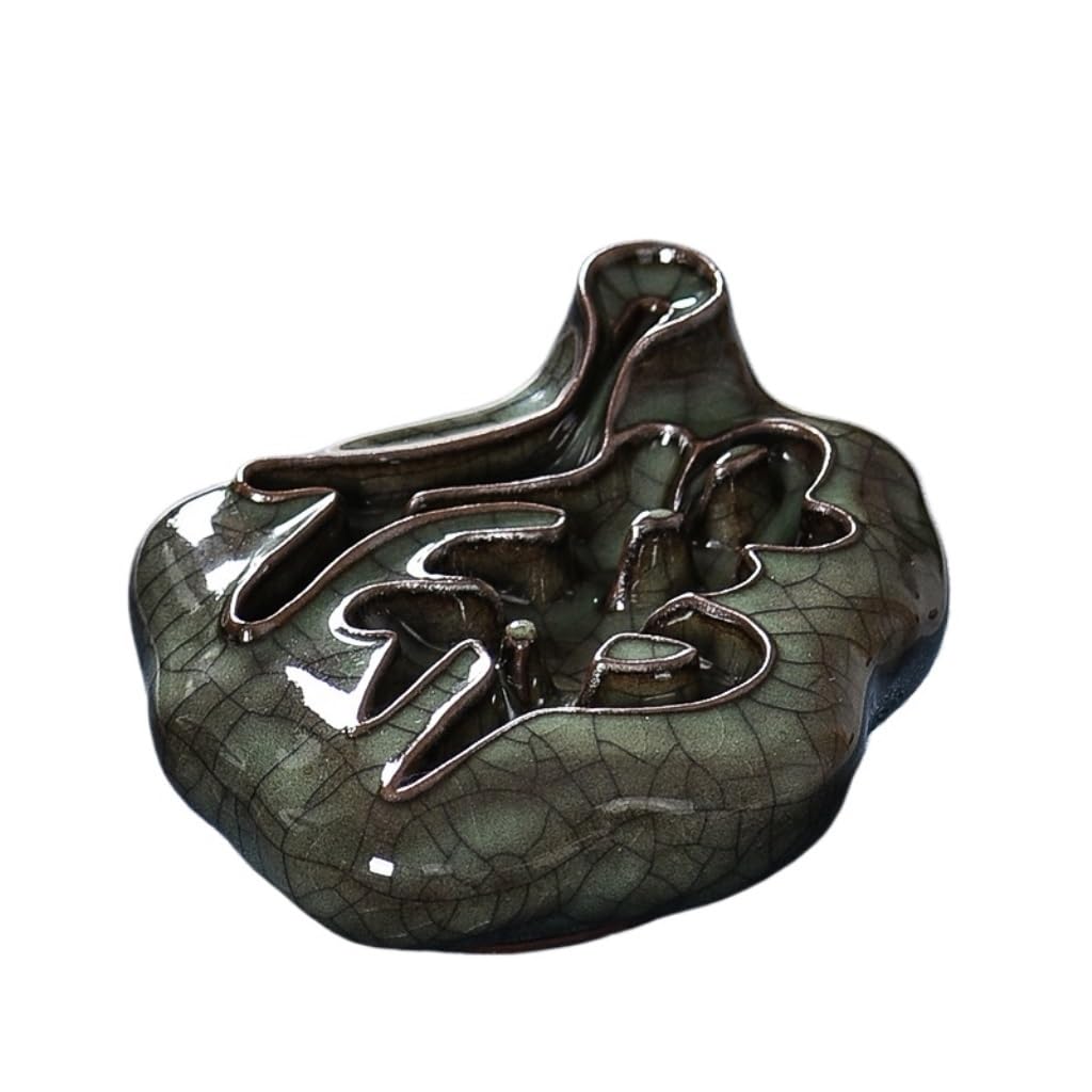 Incense Holder Base Zen Reverse Flow Incense Burner Indoor Antique Ceramic Decorative Ornaments