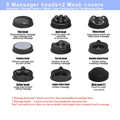 Ds Savoring Cellulite Massager With 8 Interchangeable Heads, Body Sculpting Machine For Lymphatic Drainage And Vibrating Fat Cellulite Remover, Portable And Easy To Use For Men And Women At Home #TOP6