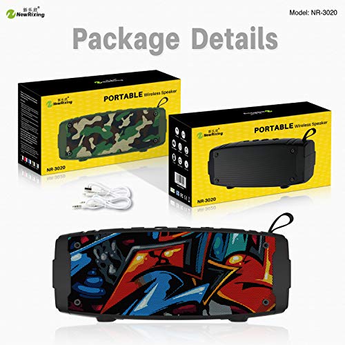 Image of ENHANCE Stone NR-3020 6W Wireless Portable Outdoor Bluetooth Speaker with USB /Micro SD Card /FM /AUX Input (Southeast Asian Camouflage)