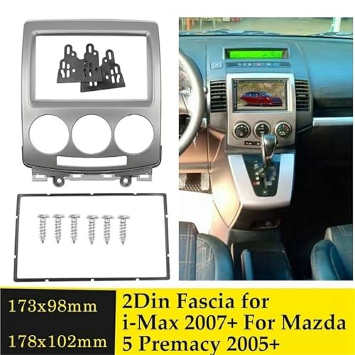 Panneau stéréo 2 Din compatible avec Ford I-Max et Mazda 5 kit facia - 5