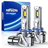 Marsauto 9005 Bulb, 40,000LM 800% Super Bright, 1:1 Mini Size 6500K Cool White IP68 Waterproof Automotive Replacement HB3 Fog Lights, Plug and Play, Pack of 2
