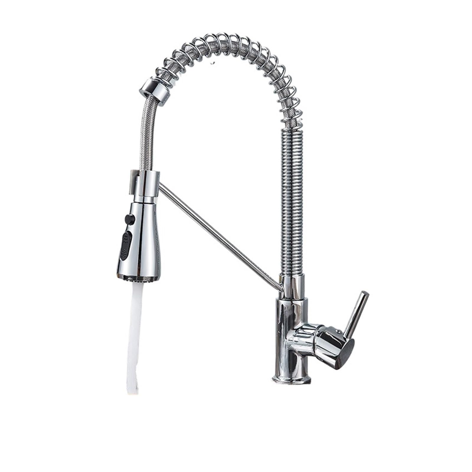 Grifo mezclador de agua fría y caliente con resorte de diseño industrial - Size C