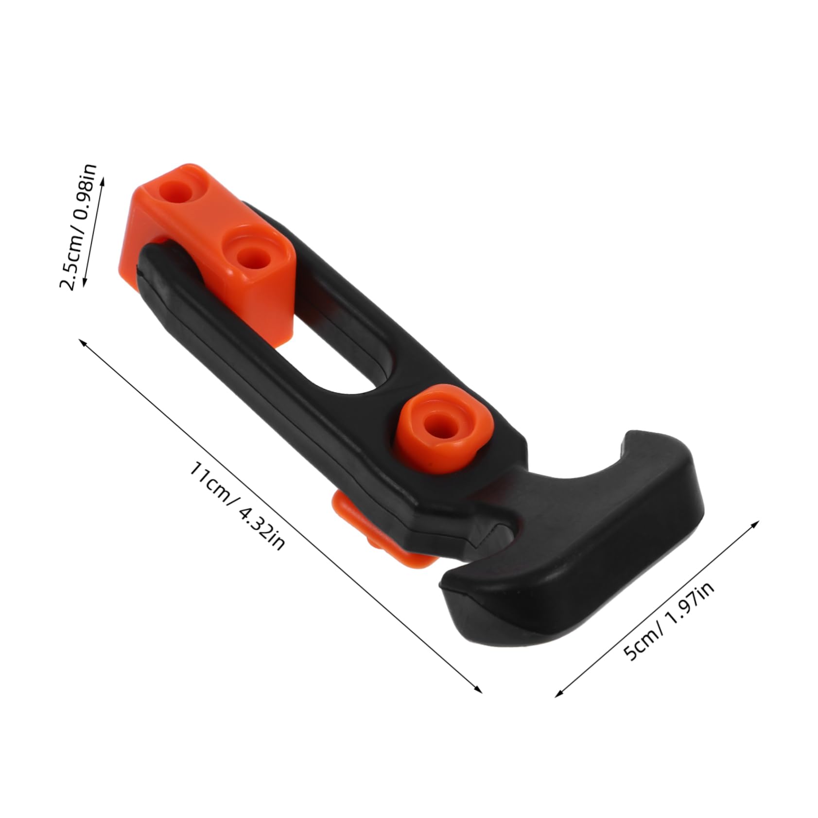 KICHOUSE 2pcs Rubber Lock Hasp Latch Toolbox Latches Lock Hatch Latches Latch Replacement Latches Replacement Car Hood Catches Toolbox Hasp Rubber Latch T-Handle Hasp for Toolboxes