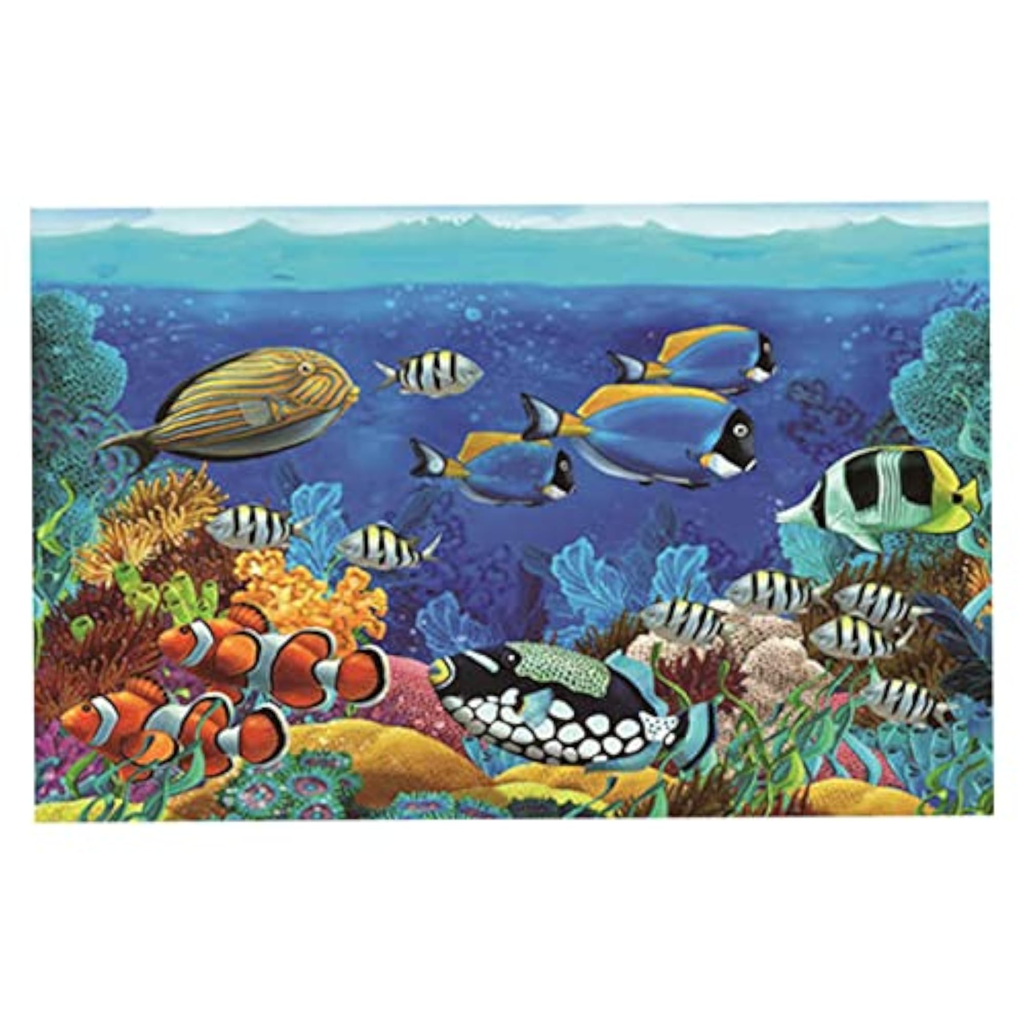 Aquarium Background Sticker Fish Tank Backdrop Poster Wallpaper