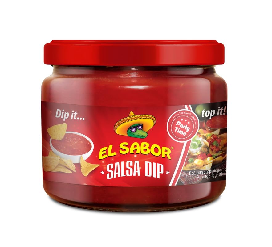 El Sabor Salsa Dip 315g | Authentic Mexican Style Tomato Salsa | Perfect for Nachos, Chips, Tacos & More | Ready to Serve | Party Time Dip-image-17