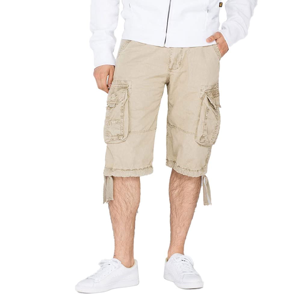 Alpha Industries Herren Ma-1 Vf 59 Bomberjacke Cargos, Bone White, 34 EU