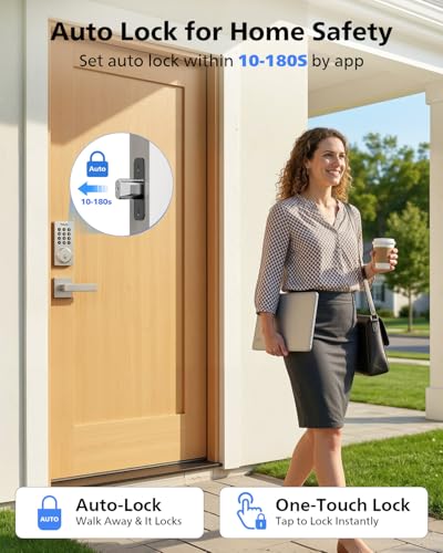 Image of Philips WiFi Smart Keypad Deadbolt Lock, App Remote Control, No Hub Needed