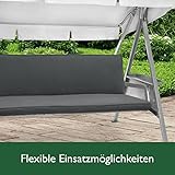 Beautissu Hollywoodschaukel Auflage Loft 3-Sitzer - 5