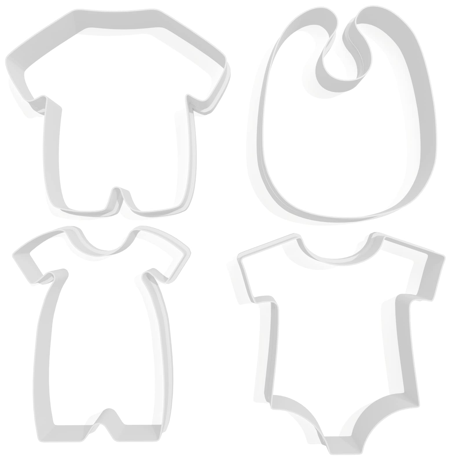 Baby Clothes Baby Shower Cookie Cutter Pack - 3 Sizes