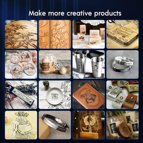 Gravador a laser B1 20W com kit de assistência a ar, usado para gravação de alta velocidade, gravaçã