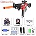 Kids Electric Toy Gun Sniper with Scope, Automatic Toy Rifle with Tactical Vest, 2 Removable Magazines and 100 Darts, 3 Modes Big Cool Motorized Foam Blaster for Kids Ages 8-12+ (Red)
