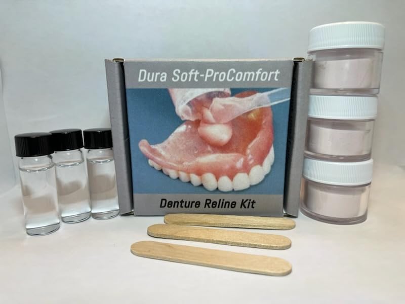 Dura Soft-ProComfort - Kit de reparación de dentaduras sueltas - Reajusta y aprieta las dentaduras sueltas - Elimina las dentaduras sueltas y las