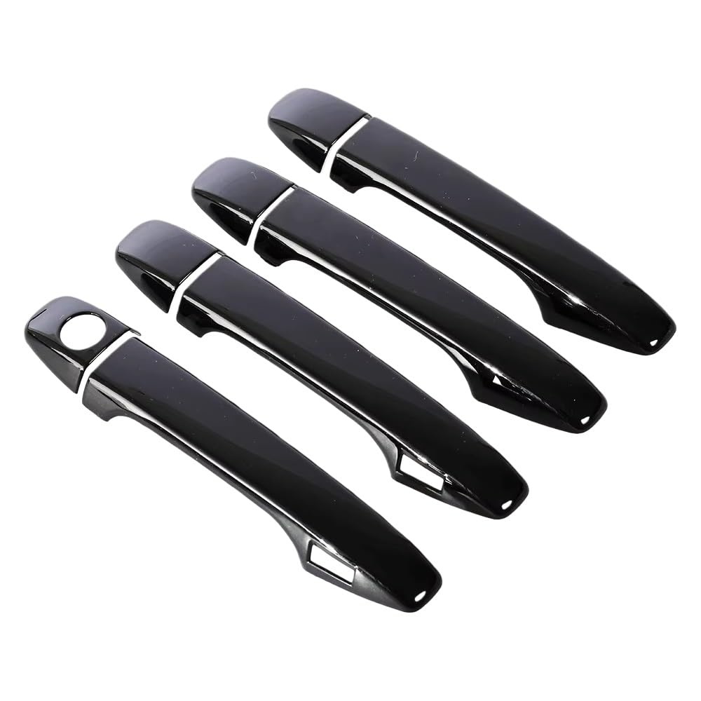 Hiiaw Keyless Entry Car Door Handle Cover Trim For Subaru For Wrx Sti 2015-2020 Glossy Black Car Door Handle Cover Pad Sticker Overlay Styling Accessories(Keyless Entry)