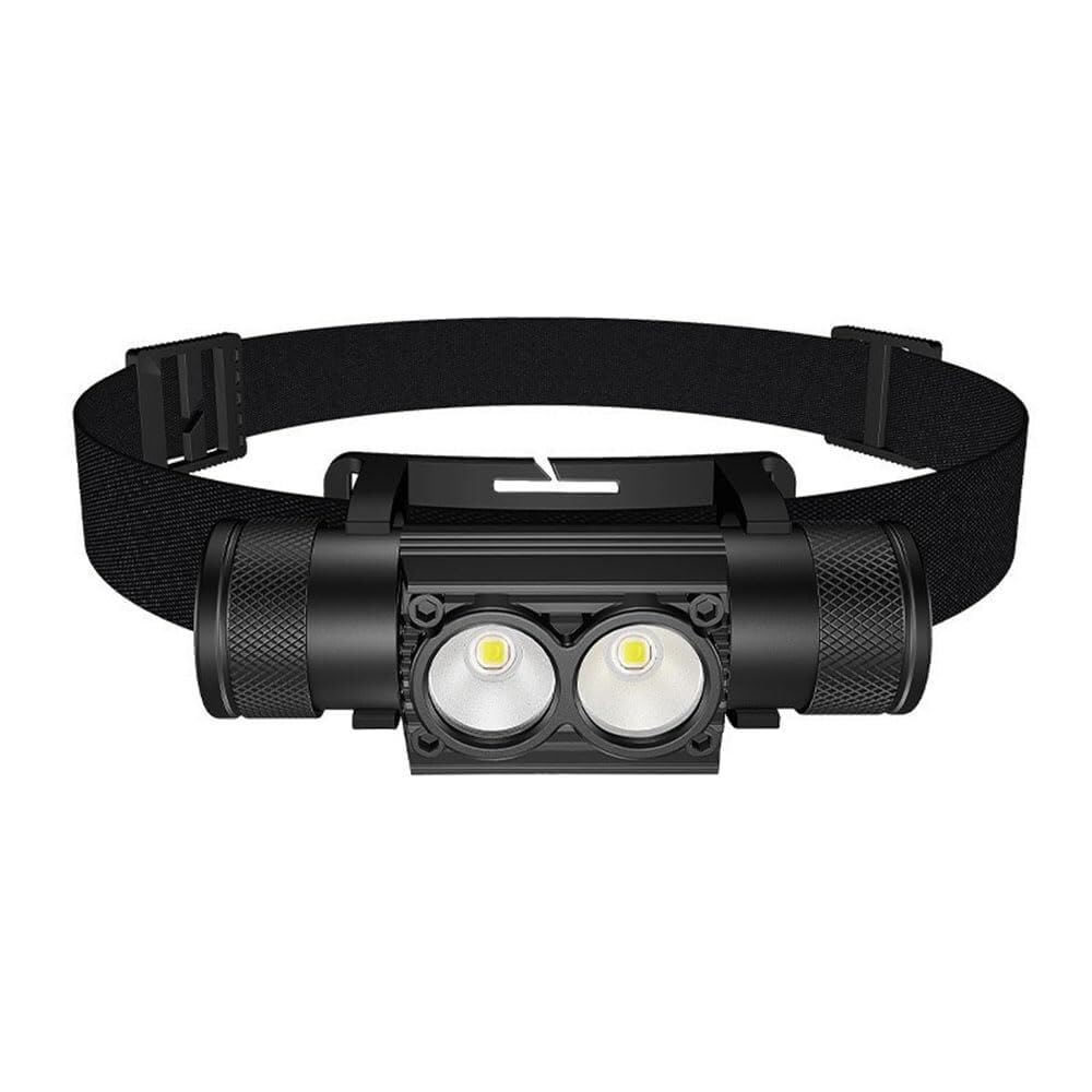 Latarka czołowa H25S 18650 Podwójna lampa robocza taktyczna SST40 LED 1200 lm z akumulatorem USB(B)
