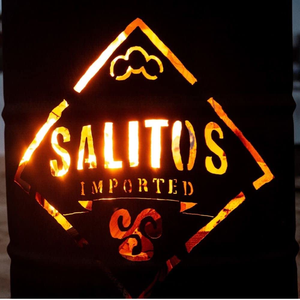 Salitos Feuertonne Brenntonne Metallfass 200L Volumen 90cm Hoch